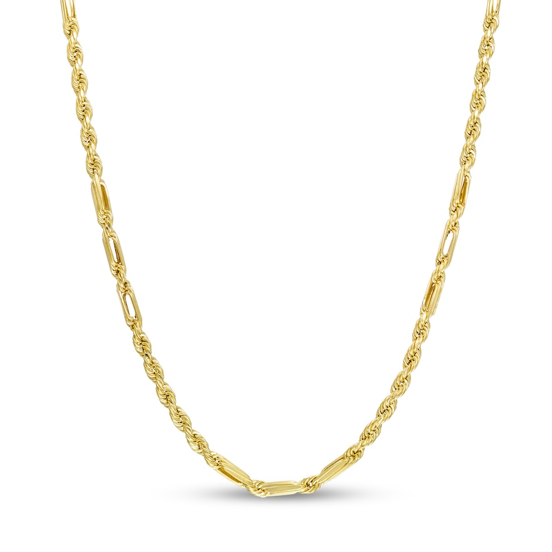 Main Image 1 of 3.0mm Milano Rope Chain Necklace in Hollow 14K Gold - 20"