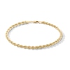 Thumbnail Image 1 of 3.0mm Silk Rope Chain Bracelet in Semi-Solid 14K Gold - 8.25"