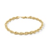 Thumbnail Image 1 of 5.5mm Glitter Rope Chain Bracelet in Solid 14K Gold - 8.5"