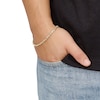 Thumbnail Image 2 of 3.3mm Glitter Rope Chain Bracelet in Solid 14K Gold - 8.5"