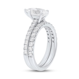 2.18 CT. T.W. Pear-Shaped Certified Lab-Grown Diamond Bridal Set in 14K White Gold (F/VS2)