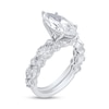 Thumbnail Image 1 of 3.95 CT. T.W. Marquise-Cut Certified Lab-Grown Diamond Bridal Set in 14K White Gold (F/VS2)
