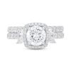 Thumbnail Image 3 of 2.95 CT. T.W. Certified Lab-Grown Diamond Frame Bridal Set in 14K White Gold (F/VS2)