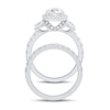 Thumbnail Image 4 of 2.95 CT. T.W. Certified Lab-Grown Diamond Frame Bridal Set in 14K White Gold (F/VS2)
