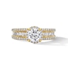 Thumbnail Image 1 of 2.25 CT. T.W. Certified Lab-Grown Diamond Multi-Row Frame Engagement Ring in 14K Gold (F/VS2)