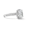 Thumbnail Image 4 of 3.75 CT. T.W. Cushion-Cut Certified Lab-Grown Diamond Frame Engagement Ring in 14K White Gold (F/VS2)