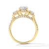 Thumbnail Image 3 of 3.25 CT. T.W. Radiant-Cut Certified Lab-Grown Diamond Three-Stone Engagement Ring in 14K Gold (F/VS2)
