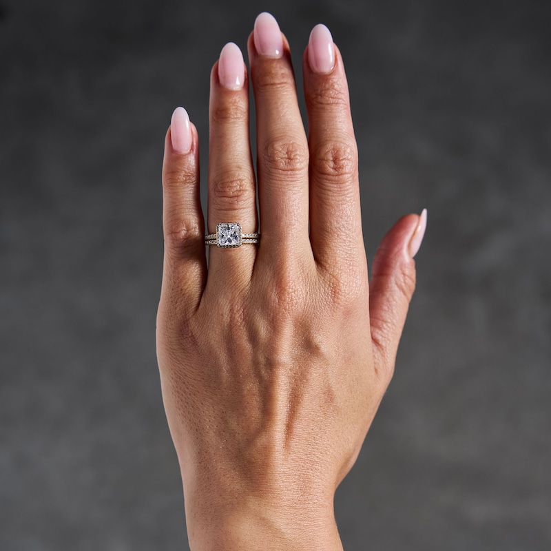 Main Image 2 of 2.50 CT. T.W. Certified Lab-Grown Diamond Princess-Cut Engagement Ring in 14K Gold (F/VS2)