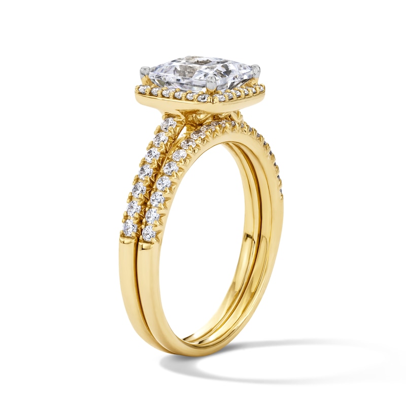 Main Image 5 of 2.50 CT. T.W. Certified Lab-Grown Diamond Princess-Cut Engagement Ring in 14K Gold (F/VS2)