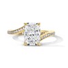 Thumbnail Image 1 of 2.25 CT. T.W. Radiant-Cut Certified Lab-Grown Diamond Wraparound Engagement Ring in 14K Gold (F/VS2)