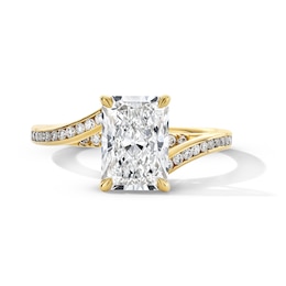 2.25 CT. T.W. Radiant-Cut Certified Lab-Grown Diamond Wraparound Engagement Ring in 14K Gold (F/VS2)