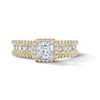 Thumbnail Image 1 of 2.25 CT. T.W. Princess-Cut Certified Lab-Grown Diamond Frame Engagement Ring in 14K Gold (F/VS2)