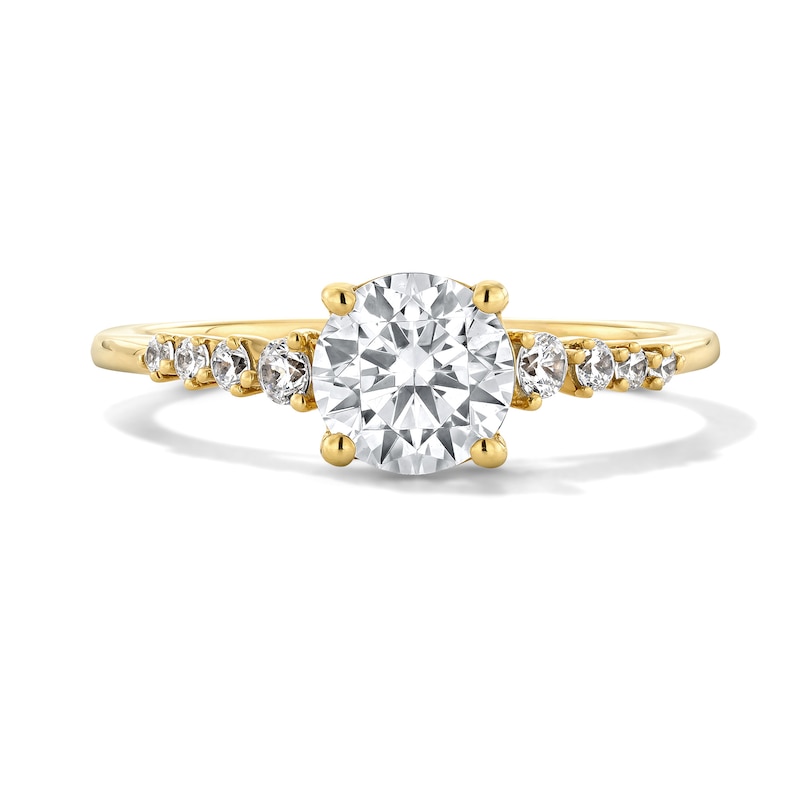 1.13 CT. T.W. Certified Lab-Grown Diamond Engagement Ring in 14K Gold (F/VS2)