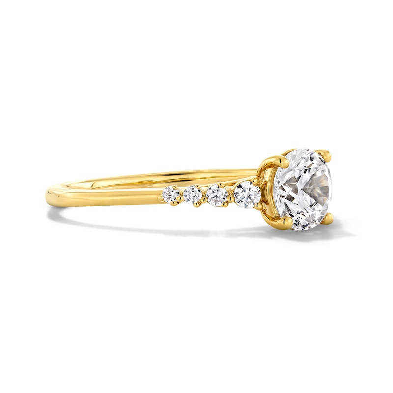 1.13 CT. T.W. Certified Lab-Grown Diamond Engagement Ring in 14K Gold (F/VS2)