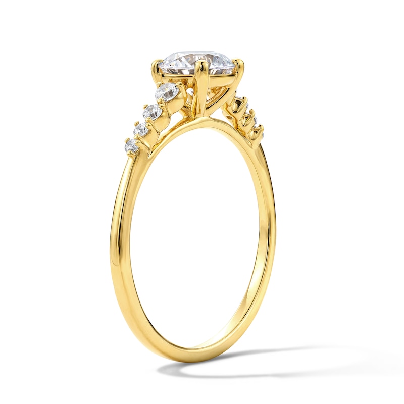 1.13 CT. T.W. Certified Lab-Grown Diamond Engagement Ring in 14K Gold (F/VS2)