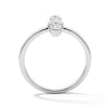 Thumbnail Image 3 of 0.18 CT. T.W. Pear-Shaped and Round Certified Lab-Grown Diamond Three-Stone Ring in Sterling Silver (F/VS2)