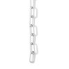 Thumbnail Image 2 of 0.09 CT. T.W. Diamond Oval Link Station Paper Clip Chain  Bracelet in Sterling Silver - 7.5"