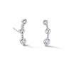 Thumbnail Image 1 of 0.25 CT. T.W. Certified Lab-Grown Diamond Crawler Earrings in Sterling Silver (F/VS2)