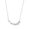 Thumbnail Image 1 of 0.50 CT. T.W. Milestones Certified Lab-Grown Diamond Curved Bar Necklace in Sterling Silver (F/SI2)