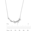 Thumbnail Image 3 of 0.50 CT. T.W. Milestones Certified Lab-Grown Diamond Curved Bar Necklace in Sterling Silver (F/SI2)