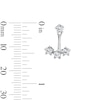 Thumbnail Image 3 of 0.69 CT. T.W. Certified Lab-Grown Diamond Front-Back Earrings in Sterling Silver (F/VS2)