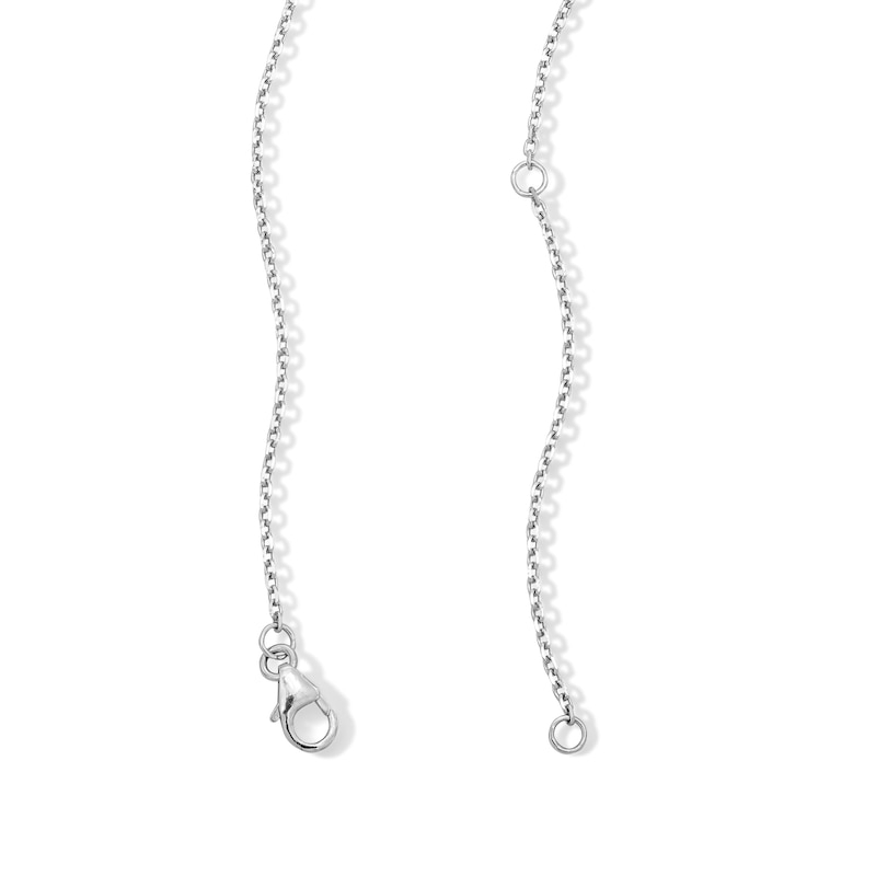 Unstoppable Love™ 0.60 CT. T.W. Certified Lab-Grown Diamond Quatrefoil Dangle Necklace in Sterling Silver (F/VS2)