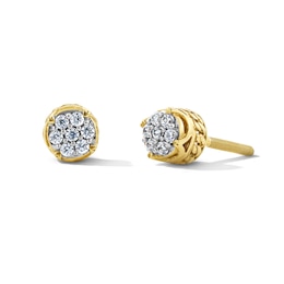 0.15 CT. T.W. Multi-Diamond Stud Earrings in 10K Gold