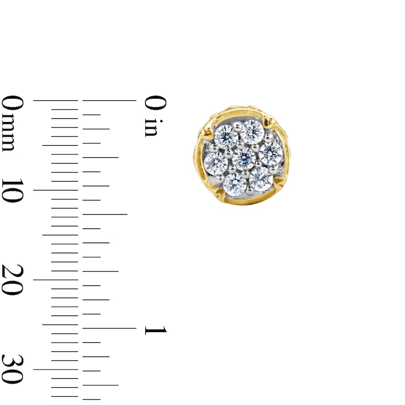 Main Image 3 of 0.15 CT. T.W. Multi-Diamond Stud Earrings in 10K Gold
