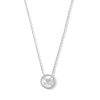 Thumbnail Image 1 of 0.20 CT. T.W. Marquise-Cut Certified Lab-Grown Diamond Beaded Frame Necklace in Sterling Silver (F/VS2) - 19"