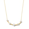 Thumbnail Image 1 of 1.00 CT. T.W. Milestones Certified Lab-Grown Diamond Five-Stone Curved Bar Necklace in 10K Gold (F/SI2)