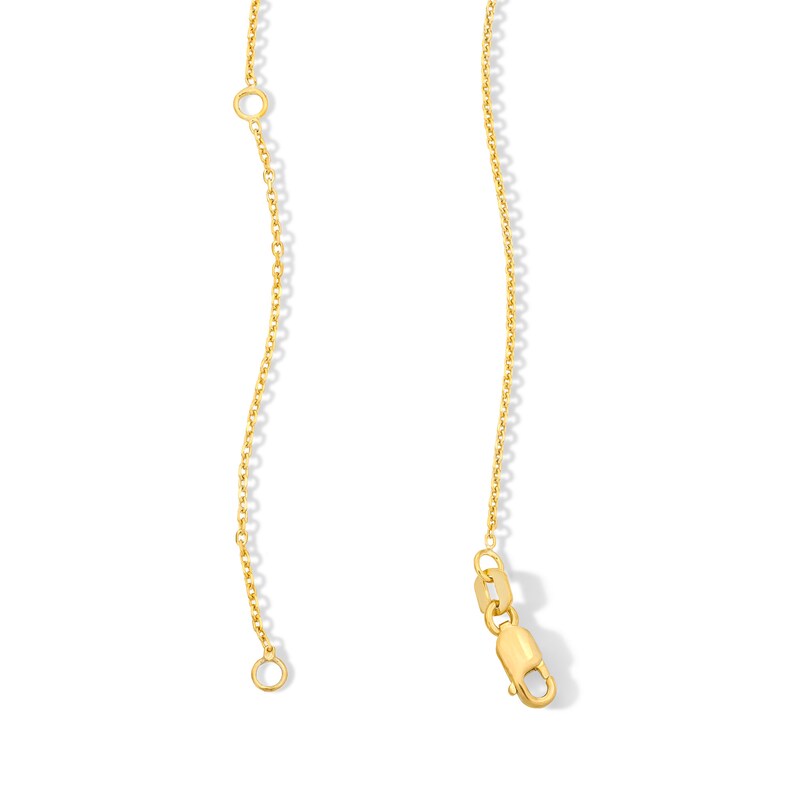 Main Image 2 of 1.00 CT. T.W. Milestones Certified Lab-Grown Diamond Five-Stone Curved Bar Necklace in 10K Gold (F/SI2)