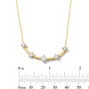Thumbnail Image 3 of 1.00 CT. T.W. Milestones Certified Lab-Grown Diamond Five-Stone Curved Bar Necklace in 10K Gold (F/SI2)
