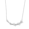 Thumbnail Image 1 of 1.00 CT. T.W. Milestones Certified Lab-Grown Diamond Curved Bar Necklace in 10K White Gold (F/SI2)