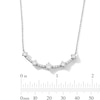 Thumbnail Image 3 of 1.00 CT. T.W. Milestones Certified Lab-Grown Diamond Curved Bar Necklace in 10K White Gold (F/SI2)