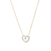 Thumbnail Image 1 of Unstoppable Love™ 0.50 CT. T.W. Certified Lab-Grown Diamond Heart Dangle Necklace in 10K Gold (F/VS2)