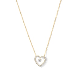 Unstoppable Love™ 0.50 CT. T.W. Certified Lab-Grown Diamond Heart Dangle Necklace in 10K Gold (F/VS2)