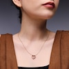Thumbnail Image 2 of Unstoppable Love™ 0.50 CT. T.W. Certified Lab-Grown Diamond Heart Dangle Necklace in 10K Gold (F/VS2)