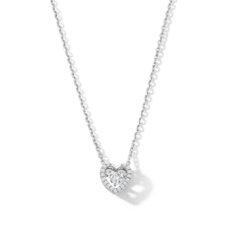 Unstoppable Love™ 0.40 CT. T.W. Certified Heart Lab-Grown Diamond Pendant in Sterling Silver (F/VS2)