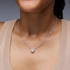 Thumbnail Image 2 of Unstoppable Love™ 0.40 CT. T.W. Certified Heart Lab-Grown Diamond Pendant in Sterling Silver (F/VS2)