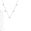 Thumbnail Image 3 of 0.50 CT. T.W. Certified Lab-Grown Diamond Heart Necklace in Sterling Silver