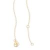 Thumbnail Image 2 of 6.0–6.5mm Freshwater Cultured Pearl Station Necklace in Sterling Silver with 14K Gold Plate – 17″