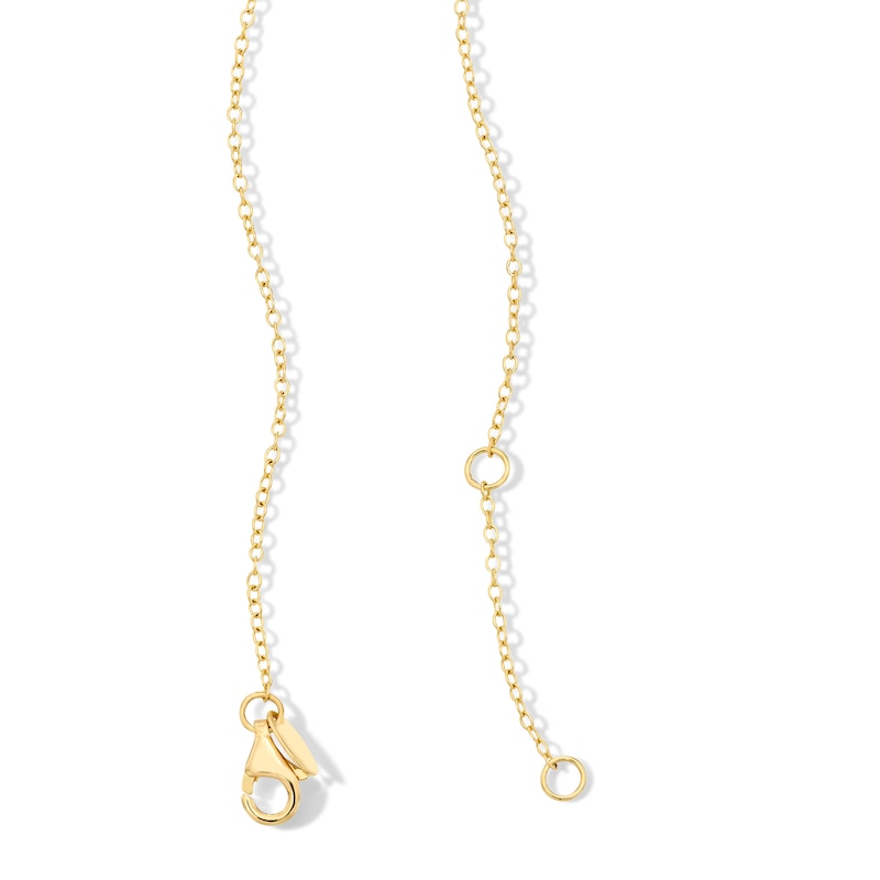 Main Image 2 of 6.0–6.5mm Freshwater Cultured Pearl Station Necklace in Sterling Silver with 14K Gold Plate – 17″