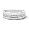 Thumbnail Image 1 of Vera Wang Men’s 0.45 CT. T.W. Certified Lab-Grown Diamond Wedding Band in 14K White Gold (F/VS2)
