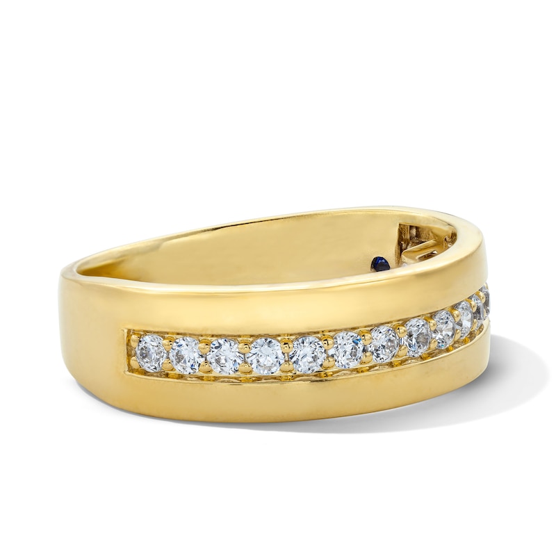 Vera Wang Men's 0.50 CT. T.W. Certified Lab-Grown Diamond Wedding Band in 14K Gold (F/VS2)