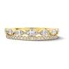 Thumbnail Image 1 of 0.58 CT. T.W. Marquise-Cut Certified Lab-Grown Diamond Double-Row Anniversary Band in 14K Gold (F/VS2)