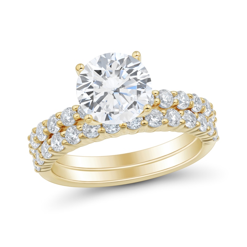 3.00 CT. T.W. Certified Lab-Grown Diamond Bridal Set in 14K Gold (F/VS2)