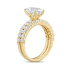 Thumbnail Image 3 of 3.00 CT. T.W. Oval Certified Lab-Grown Diamond Bridal Set in 14K Gold (F/VS2)