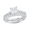 Thumbnail Image 1 of 2.50 CT. T.W. Princess-Cut Certified Lab-Grown Diamond Bridal Set in 14K White Gold (F/VS2)