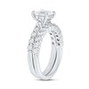 Thumbnail Image 2 of 2.50 CT. T.W. Princess-Cut Certified Lab-Grown Diamond Bridal Set in 14K White Gold (F/VS2)