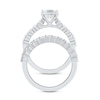 Thumbnail Image 4 of 2.50 CT. T.W. Princess-Cut Certified Lab-Grown Diamond Bridal Set in 14K White Gold (F/VS2)